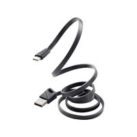 renkforce USB 2.0 Anschlusskabel [1x USB 2.0 Stecker A - 1x USB-C™ Stecker] 1.00m Schwarz