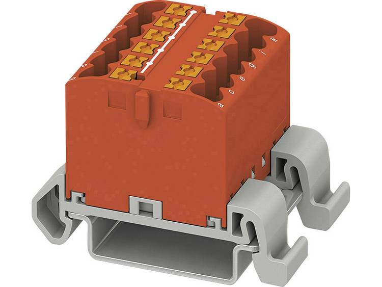 phoenixcontact PTFIX 12X2,5-NS35A RD Verteilerblock 0.14mm² 2.50mm² Rot 8St.