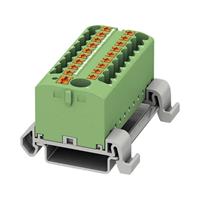 phoenixcontact PTFIX 6/18X2,5-NS35A GN Verteilerblock 0.14mm² 2.50mm² Grün 8St.