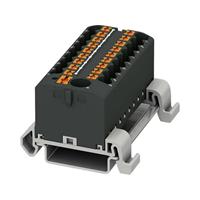 phoenixcontact PTFIX 6/18X2,5-NS35A BK Verteilerblock 0.14mm² 2.50mm² Schwarz 8St.