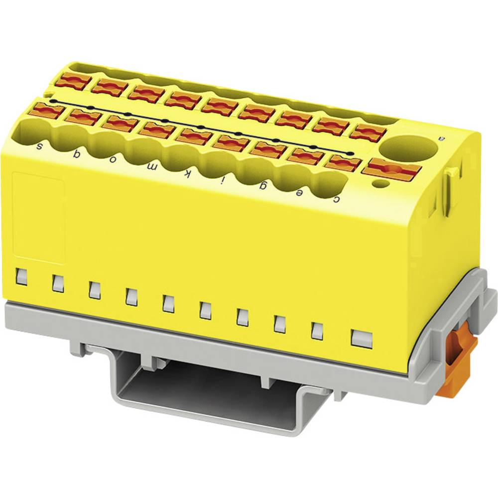 phoenixcontact Phoenix Contact PTFIX 6/18X2,5-NS35 YE 3273116 Verdeelblok 0.14 mm² 2.50 mm² Geel 8 stuk(s)