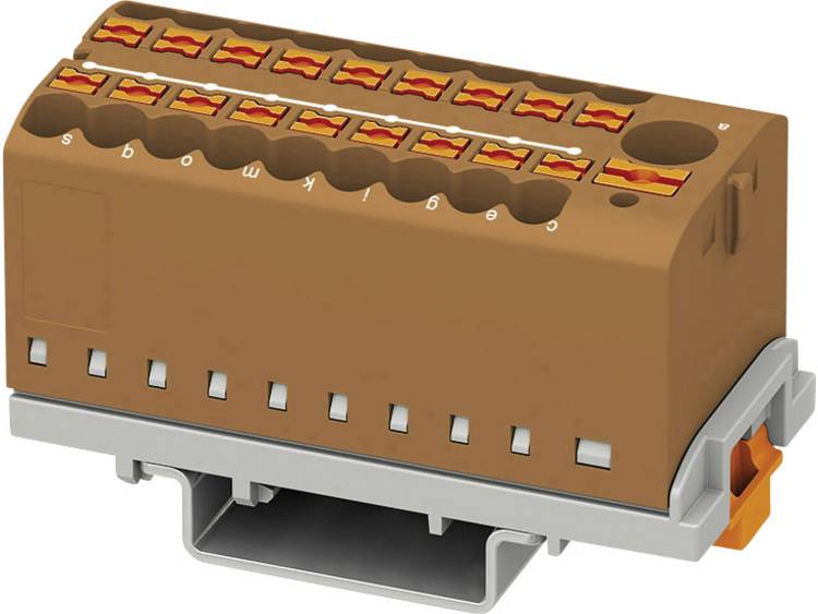 Phoenix Contact - PTFIX 6/18X2,5-NS35 BN 3273120 Verdeelblok 0.14 mm ² 2.50 mm ² Bruin 8 stuks