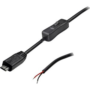 trucomponents TRU COMPONENTS USB Anschlussleitung mit Schalter Stecker, gerade 2 polig belegt Inhalt: 1St. D935241