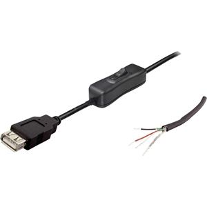 trucomponents TRU COMPONENTS USB Anschlussleitung mit Schalter Buchse, gerade Inhalt: 1St. D935191