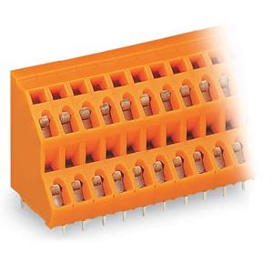 WAGO 736-403 Dubbel niveau klem 2.50 mm² Aantal polen 6 Oranje 112 stuk(s)