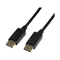 CV0077 LogiLink - 10 m - DisplayPort - DisplayPort - Male - Male - Black