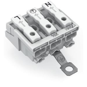 WAGO 294-4423 294-4423 Netaansluitingsklem Flexibel: - Massief: 0.5-1.5 mm² Aantal polen: 3 500 stuk(s) Wit