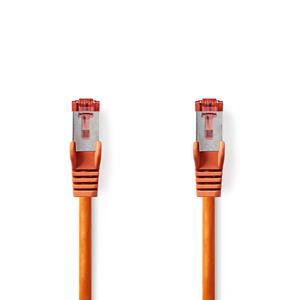 Nedis CAT6 S/FTP-Netwerkkabel RJ45 Male - RJ45 Male 0,15 m Oranje