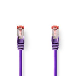 Nedis S/FTP CAT6 Gigabit netwerkkabel / paars - LSZH - 0,25 meter