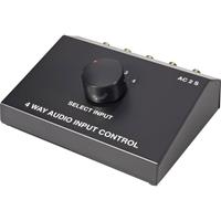 SpeaKa Professional 4 poorten Cinch-audio-switch