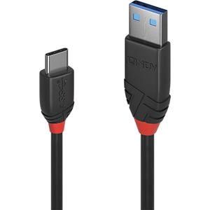 LINDY USB 3.1 (gen. 2) Aansluitkabel [1x USB 3.1 stekker Aâ - 1x USB-C stekker] 1 m Zwart