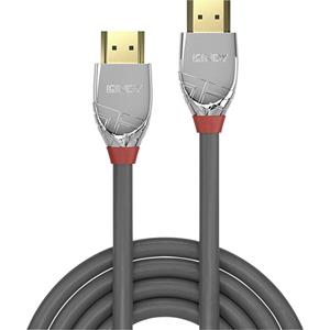 LINDY HDMI Anschlusskabel [1x HDMI-Stecker - 1x HDMI-Stecker] 1.00m Grau