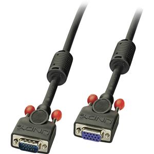 LINDY VGA Verlängerungskabel [1x VGA-Stecker - 1x VGA-Buchse] 1.00m Schwarz