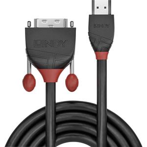 LINDY HDMI / DVI Aansluitkabel [1x HDMI-stekker - 1x DVI-stekker 18+1-polig] 2 m Zwart