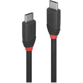 LINDY USB 3.1 (gen. 2) Aansluitkabel [1x USB-C stekker - 1x USB-C stekker] 0.5 m Zwart