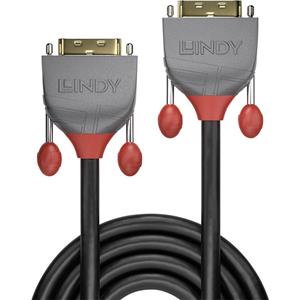 LINDY DVI Anschlusskabel [1x DVI-Stecker 24+1pol. - 1x DVI-Stecker 24+1pol.] 5.00m Schwarz