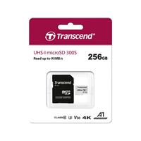 Transcend Premium 300S microSDXC-kaart 256 GB Class 10, UHS-I, UHS-Class 3, v30 Video Speed Class incl. SD-adapter