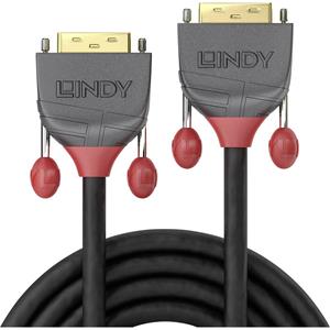 LINDY DVI Anschlusskabel [1x DVI-Stecker 18+1pol. - 1x DVI-Stecker 18+1pol.] 10.00m Schwarz