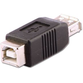 Lindy USB A/B USB A USB B Zwart kabeladapter/verloopstukje