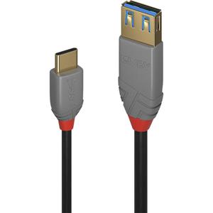 LINDY USB 2.0 Aansluitkabel 0.15 m Zwart