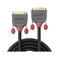 LINDY DVI Anschlusskabel [1x DVI-Stecker 18+1pol. - 1x DVI-Stecker 18+1pol.] 20.00m Schwarz