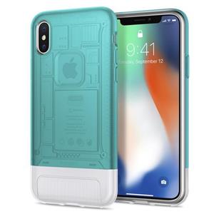 Apple Classic C1 Backcover voor iPhone X - Turquoise