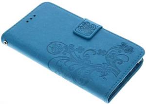 Klavertje Bloemen Booktype voor Huawei P8 Lite - Turquoise