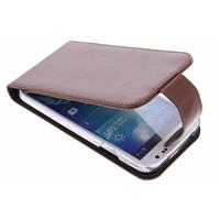 Flip classic luxe voor de Samsung Galaxy S4 - Brown
