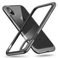 iPhone 8 Plus bumper met transparant achterkant zwart