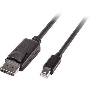 LINDY DisplayPort Anschlusskabel [1x DisplayPort Stecker - 1x Mini-DisplayPort Stecker] 2.00m Schwar