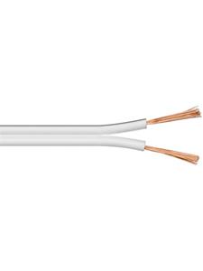 Goobay Loudspeaker cable white CCA 50 m roll, cable diameter 2 x 2,5 mm? - Go