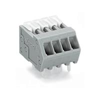 Wago Federkraftklemmblock 0.50mm² Polzahl 22 Grau 80St.