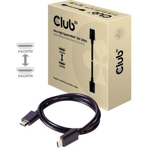 Club3D HDMI Anschlusskabel [1x HDMI-Stecker - 1x HDMI-Stecker] 1.00m Schwarz