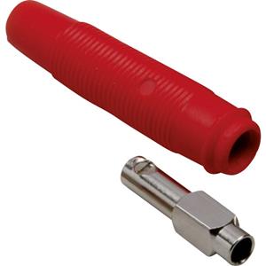 trucomponents TRU COMPONENTS Laboratoriumbus Koppeling, recht Stift-Ø: 4 mm Rood 100 stuk(s)