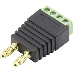 trucomponents TRU COMPONENTS 93013c1129 Laborstecker Stecker, gerade Stift-Ø: 4mm Schwarz 1St.