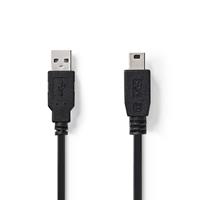 Nedis USB 2.0 kabel USB A - USB mini B 5 pins 1m