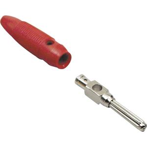 trucomponents TRU COMPONENTS Pluimstekker Stekker, recht Stift-Ø: 4 mm Rood 100 stuk(s)