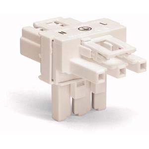 WAGO Net-T-splitter [Netstekker - Netbus, Netbus] Totaal aantal polen: 3 Wit 50 stuk(s)