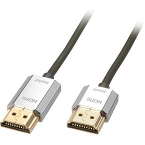 LINDY HDMI Anschlusskabel [1x HDMI-Stecker - 1x HDMI-Stecker] 3.00m Grau