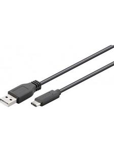 goobay USB 2.0 Kabel USB-C™ auf USB A, schwarz