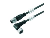 Weidmüller 1279451000 Sensor/actuator connector, geassembleerd M12 Aantal polen (sensoren): 8 Stekker, recht, Bus, haaks 10.00 m 1 stuk(s)