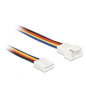 delock PC-Lüfter Anschlusskabel [1x PC-Lüfter Stecker 4pol. - 1x PC-Lüfter Buchse 4pol.] 1.00m Bu