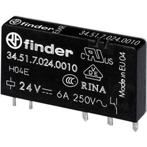 FINDER Relais 34.51, 24 V-, 1xEIN, 6 A