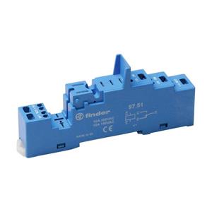 Finder 97.51 (10 Stück) - Relay socket 8-pin 97.51