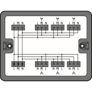 Wago Verteiler-Box 899 Serie (Netzsteckverbinder) 899 25A Schwarz 1St.
