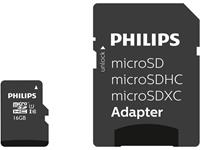 Philips microSDHC-Karte 16GB Class 10 inkl. SD-Adapter