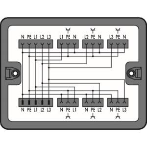 Wago Verteiler-Box 899 Serie (Netzsteckverbinder) 899 25A Schwarz 1St.