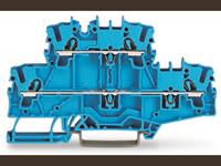 Wago Doppelstock-Durchgangsklemme 5.20mm Push-In-Klemme Blau 50St.