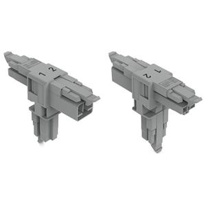 Wago T-Verbinder 890 Serie (Netzsteckverbinder) 890 Gesamtpolzahl: 2 16A Grau 25St.