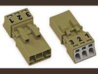 wago Netz-Steckverbinder 890 Serie (Netzsteckverbinder) 890 Stecker Gesamtpolzahl: 3 16A Hellgrün 5